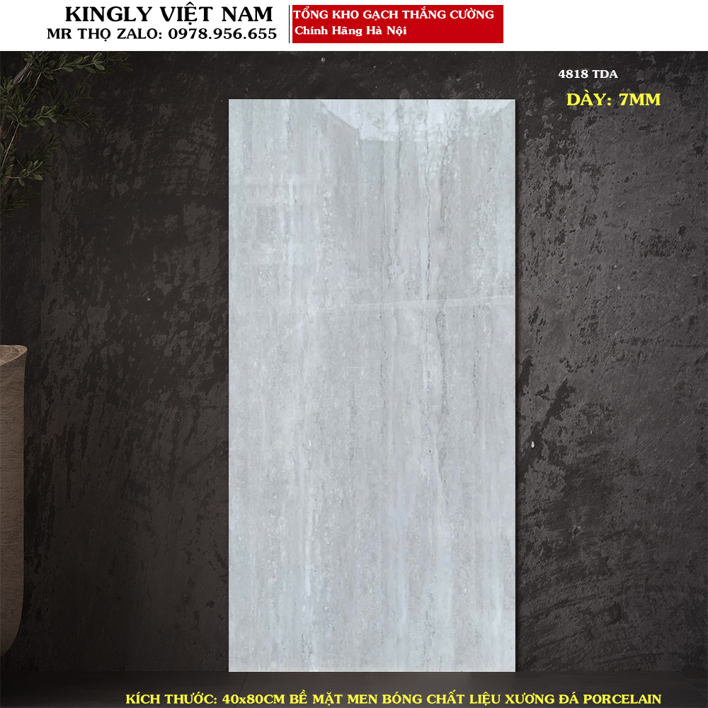 Gạch ốp tường Travertine 40x80 4818 Loại A1